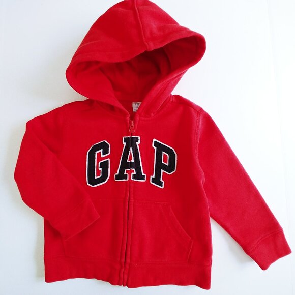 Gap Hooded Zip-Up Logo Sweatshirt 3T - Picture 1 of 8